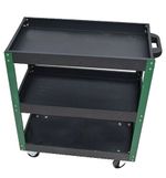 3 Tier Heavy Duty Garage Tool Storage Trolley Workshop Tray Wheel Cart Shelf UK