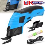 Electric Scissors Cordless Rotary Cutter Cardboard Leather Fabric Carpet Cutters