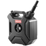VEVOR Fuel Container 5 L Portable Gas Can with Lock for Motorcycle ATV Black