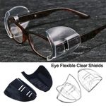 Clear Side Shields Universal Fit Flexible For Eye Glasses Safety Glasses