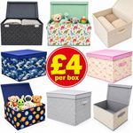 Large Jumbo Collapsible Kids Storage Box Chest Slight Material Imperfections £4