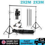 Photography Studio Heavy Duty Backdrop Stand Screen Background Support Kit+Case