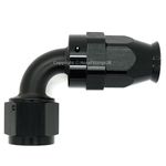 PTFE AN-6 6AN BLACK JIC 90 Degree Swivel Fuel Oil Coolant Braided Hose Fitting