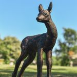 Doe Garden Sculpture – Outdoor Deer Garden Decor / Copper
