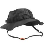 TEESAR US GI MILITARY PATROL BOONIE HAT TRILAMINATE WATERPROOF JUNGLE CAP BLACK