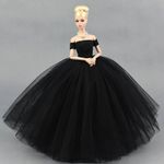 Black Little Dress Wedding Dresses for 11.5" Doll Clothes Party Gown Outfits