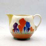 CLARICE CLIFF 1930s Art Deco Autumn Crocus Windsor CREAM JUG