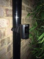 Ring Stick Up Outdoor Camera Mount 68mm Down Pipe Gutter Pole Bracket Black