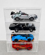 4 Layer / Tier Acrylic Display Cases for "Lego Speed Champions" Case Transparent