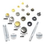 25sets 10/12.5/15mm Clothes Bag Coat Press Fastener Stud Snap Button Popper Tool