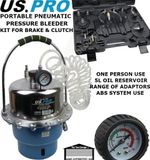 US PRO Tools Portable Pneumatic Pressure Bleeder Kit For Brake / Clutch NEW