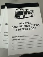 10 X 100 PAGE DUPLICATE VEHICLE DAILY CHECK & DEFECT BOOKS PCV PSV HGV