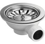 Wirquin 1.5 Basket Strainer Sink Waste, 3.5 inch Stainless Steel WSB02SS