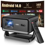 XGODY 4K Smart Projector Android14.0 TV Bluetooth5.4 5G WiFi Home Theater Cinema