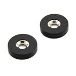 Rubber Coated N42 Neodymium Magnet - 26.5mm x 6mm x 7mm Countersunk - 6.4kg Pull