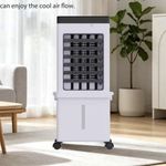 Portable Evaporative Air Cooler 15L Tank, Remote & Digital Control, White