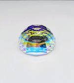 Swarovski Crystal: Aurora Borealis Effect VEGA Large 62mm Faceted Half Ball