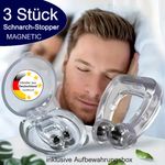 Anti Snoring Stopper Snore Stopper Elastic Magnetic Nose Clip Ring💤3 Pack