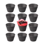Dariole Baking Moulds 12 Small Aluminium Cake Molds for Pudding Souffle Ramekins