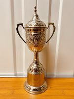 🏆 Silver Trophy 10” | UnEngraved | Vintage Cup | Award Display or Repurpose #V