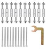 10 Sets Cassette Screws Repair Kit for Steel Electrical Box Junction Socket