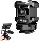 Triple Cold Shoe Mount Extension Bracket 1/4'' Screw for Microphone Video Light