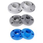 PVC Water Supply Pipe Wall Mount Floor Flange Fittings ID 20-200mm Solvent Weld