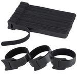 100xReusable Ties Velcros Hook and Loop Fastener Tape Nylon Cable Ties Straps..