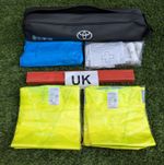 Genuine Toyota Car Safety Kit First Aid Warning Triangle 4x Hi-Viz UK Sticker