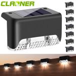 4-16 Pack Solar LED Deck Lights Path Garden Patio Pathway Stairs Step Fence Lamp