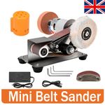 Mini Belt Grinding Machine Tool Adjustable Sharpening Machine Sanding Grinding