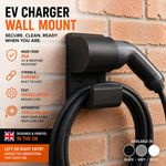 EV Charger Wall Mount Holder Dock Type 2 EV Cable Holster ASA Outdoor Left Right