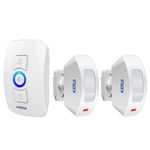 Long Distance 500Ft PIR Motion Sensor Wireless Plug & Play Security Doorbell Set