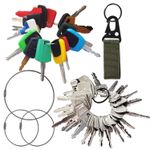 43PCS Master Plant Keys Set Excavator Loader Dozer Backhoe Volvo CAT John Deere