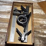 Vintage 12" Moore & Wright No.992P Combination Square 