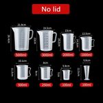 Measuring Jug Plastic Kitchen Bar Polypropylene Measuring Jug 0.5L 1L 2L 3L 5L