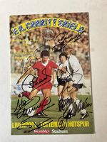 Liverpool v Tottenham Hotspur SIGNED Charity Shield 1982 Programme #LFC