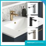 Modern Mono Basin Mixer Tap with Waste | Chrome, Black or Brushed Brass