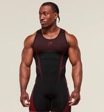 Gymshark Onyx 5.0 Seamless Singlet Black/Carmine Red XL 