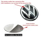 4pcs black for 56mm 60mm 65mm 68mm Car emblem Wheel hub Center Sticker and hold