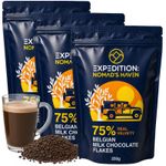 Luxury Hot Chocolate - Real 75% Belgian Chocolate Flakes - 750G