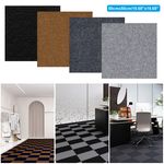 Anti-Slip Squares Self Adhesive Carpet Tile Peel and Stick for Home Offices