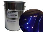 1 Litre 2K Car Paint Dark Blue Metallic Without Lacque & Dilution Lackpoint