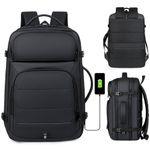 Large 50L Laptop Backpack Heavy Duty Travel Laptop Bag USB Weekender School Bag