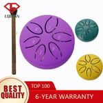 3 inch 6 Tone Steel Tongue Drum Mini Hand Pan Drum with Drumsticks Percussion UK