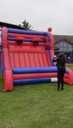 HIRE ONLY Inflatable Basketball Shootout Hoop 🏀 bouncy Castle Birthday Event