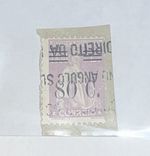 VINTAGE Portuguese Stamp 1928 / 80. Centavos on $150 Stamped / RARE