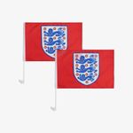 Official England FA Football 2x Pack Car Flags Brand new