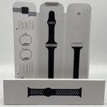 GENUINE APPLE NIKE SPORT BAND 44MM 45MM 46MM & 49MM BLACK/BLACK STRAP BAND