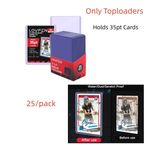 25/100/200/1000CT Standard 3"x4" Toploaders For 35pt Pokémon Sports Trading Card
